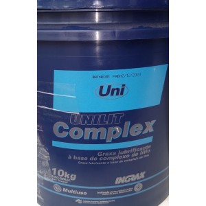 (BDE 10KG) INGRAX UNILIT COMPLEX GRAXA AZUL SUPORTA ATÉ 250ºC